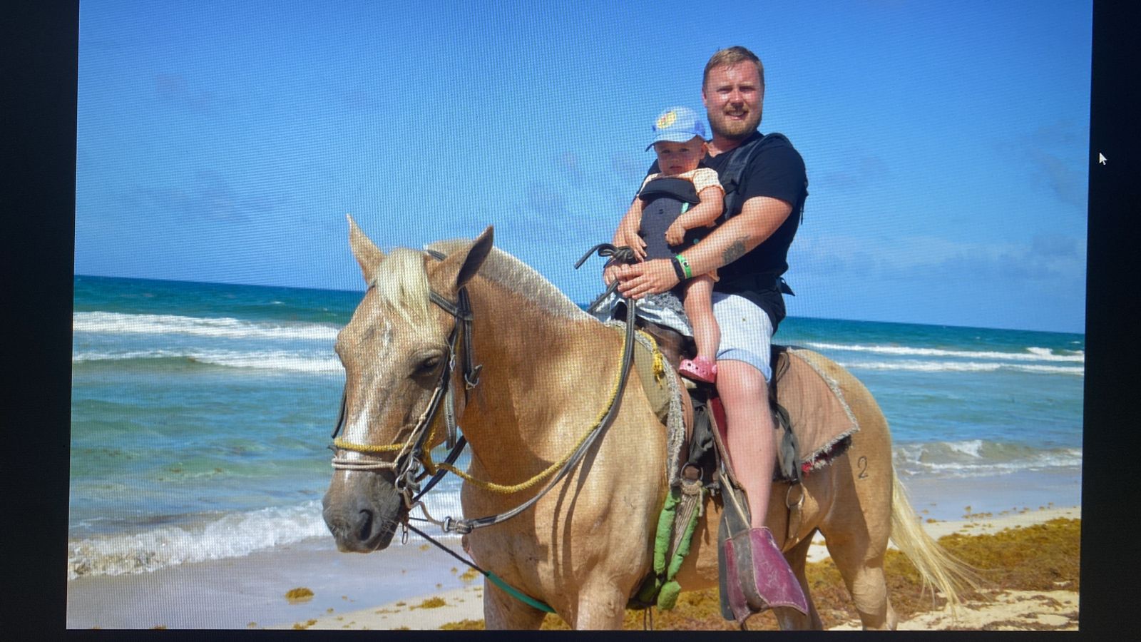 Beach horse backride